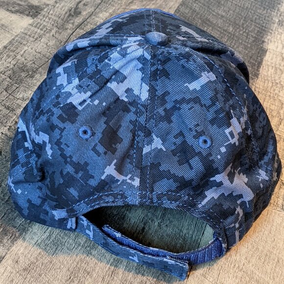 USS Iowa BB-61 Battleship Hat Camo Cotton Strapback Baseball Cap - Picture 3 of 7